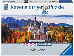 Panorama puzzle Ravensburger: Schloss Neuschwanstein in Bayern