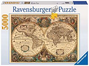Antieke wereldkaart - Ravensburger puzzel