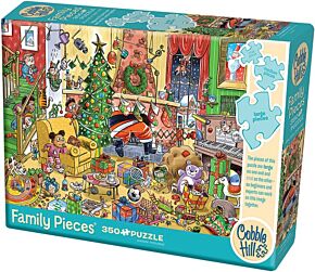 Family puzzle Catching Santa 350