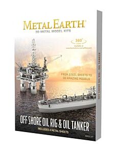 Metal Earth Off Shore Oil Rig & Oil Tanker (Eureka)